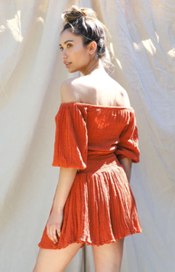 Nuevo estilo de mujer elegante tubo fuera del hombro Sexy corto Lino Mini vestido Resort Wear - Product Image 3