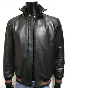 Chaqueta de cuero de motorista personalizada de tendencia para hombres, ropa de calle ajustada, proveedor OEM, Etiqueta Privada, Exportación a granel - Product Image 3
