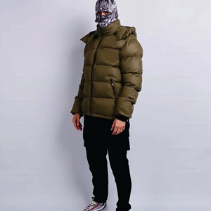 Chaqueta acolchada personalizada ATLANTIC para hombre, tela de poliéster ODM, cuello con cremallera y capucha, características de la temporada de invierno - Product Image 3