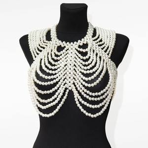 Collar de cuentas de vidrio, hermoso color negro, nuevo diseño, estilo Mala para fiestas, a precios económicos. - Product Image 6