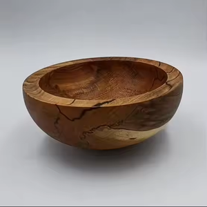 ชามไม้ขนาดเล็กทำด้วยมือจากบีชเค็มที่ขัดด้วยงานฝีมือเสี้ยวเพื่อความงามตามธรรมชาติที่ไม่เหมือนใครสำหรับงานปาร์ตี้ - Product Image 1