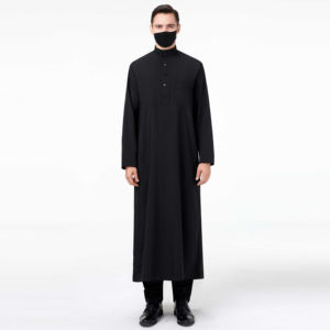 Thobe Jubbah islamique brodé d'été 2024 pour hommes Vente en gros Dubaï Koweït Daffah Thobes Fabricant OEM Services - Product Image 1