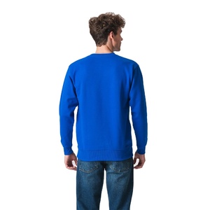 Sweat-shirt bleu uni pour homme personnalisé, col rond, en molleton de coton épais, chaud pour l'hiver, vente en gros, OEM ODM, vêtements - Product Image 2
