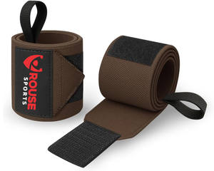 Fabricant de sangles de protection pour poignets en nylon et polyester, avec logo personnalisé, pour la musculation et le fitness. - Product Image 1