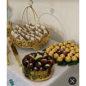 Plats de service en chocolat martelé de qualité supérieure bol de service en chocolat de forme ovale au design de luxe à prix raisonnable - Product Image 2