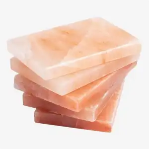 100% Natural Rosa Salt Tiles Sal Himalaia Tijolos Blocos Para Sala SPA Sal Plate Fabricante E Atacadista do Paquistão