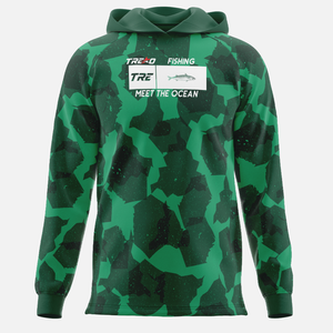 Sweat à capuche de pêche unisexe 100% polyester pur, UPF 50, imperméable, respirant, doux, séchage rapide, confortable pour les activités de plein air, la navigation en mer - Product Image 1