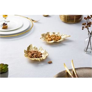 Nique-plato de hojas de acero inoxidable para servir ensalada, fruta del desierto, plato de comida para el hogar, restaurantes, hoteles y bares - Product Image 5