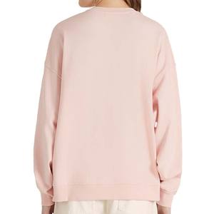 Sudadera de cuello redondo personalizada para mujer de alta calidad, nueva colección, Material de seda de algodón, bordado frontal liso, ropa de invierno para todos los días - Product Image 4