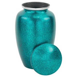 Urna de cremación de aluminio con acabado Gris, urna de tamaño grande para hombres y mujeres adultos, suministros funerarios - Product Image 4