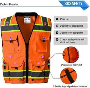 Chaleco de Seguridad de Nivel Profesional, Chaleco de Alta Visibilidad, Suave, Duradero y Transpirable - Product Image 3