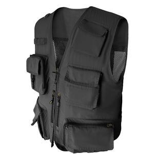 Chaleco utilitario de moda Street Wear con bolsillos de carga y cierre de cremallera Chaleco de carga de tamaño ajustable en estilo único - Product Image 3