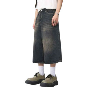 Shorts en jean décontractés pour hommes d'été, design unique Chrome Heart, écologiques, anti-UV, 100% coton, style streetwear haut de gamme - Product Image 4