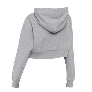Custom Women's Trendy Fleece <b>Crop</b> <b>Top</b> Hoodie Breathable Pullover for Gym Workout Plus Size for Fall Winter Spring - Product Image 3