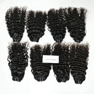 Vendeurs de cheveux Remy indiens de haute qualité Extensions alignées de cuticules vierges crues Style de vague d'eau naturelle Vague profonde Cheveux humains indiens - Product Image 4