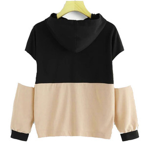 Custom Color Block <b>Hooded</b> Sweatshirt Oversized <b>Zip</b> Up Hoodie Polyester Cotton Winter Casual Wear OEM - Product Image 3