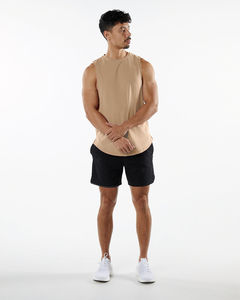 Débardeur de fitness sans manches 95% coton pour hommes Gym Running Solid Pattern Jersey Top - Product Image 6