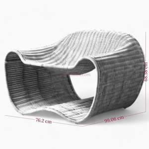 Fauteuil en rotin chaise de salle à manger en rotin de haute qualité et bon prix pour la fête de mariage intérieure et extérieure - Product Image 5