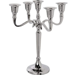 เชิงเทียนแบบ3แขนสำหรับตกแต่งเชิงเทียนชุบนิกเกิล - Product Image 6