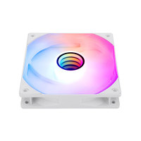 Boîtier PC ARGB Infinity Design 12 cm pour Thermalright TL-C12W-S V3, lot de trois ventilateurs PC à roulement fluide noir et blanc 4 broches pour Thermalright