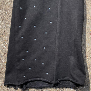 OEM Streetwear algodón francés Terry Baggy ancho Flare pierna personalizada serigrafía Rhinestone hombres Flare pantalones de chándal - Product Image 6