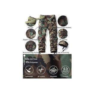Men outdoor hunting pants with <b>camouflage</b> print windproof <b>trousers</b> for mountain and forest use with Oem Service stylish - Product Image 4