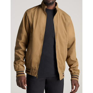 Custom Designed High Quality <b>Thin</b> Canvas Bomber <b>Jackets</b> Durable Stand Collar Available for Bulk Orders - Product Image 1