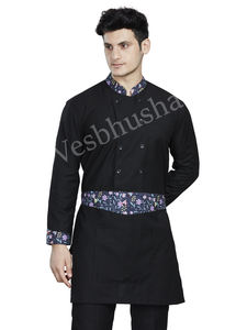 Unisex Polyester/Cotton <b>Hotel</b> <b>Uniform</b> Long Sleeve Regular Fit Tunic Pant Set for Housekeeping Restaurant Reception Customizable - Product Image 4