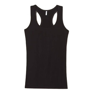 Femmes décontracté Gym débardeurs nouvelle mode été modeste hauts impression personnalisée couleurs unies en gros coton tricoté Singlet - Product Image 1