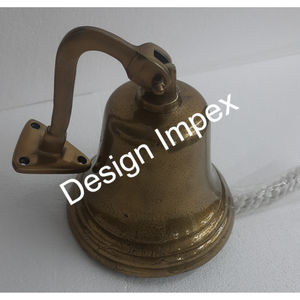 Cloche noire décoration de noël vente chaude cloches de bateau en laiton artisanat en métal cloches murales décoratives fournisseur d'événement suspendu - Product Image 4