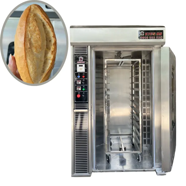 Fast Delivery 12 Trays Oven For Baking Bread Industry Bread Warranty 1 Year Roasting Machine Pe & Wooden Pallet Kien An Vietnam