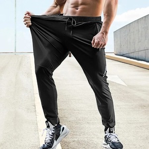 Pantalones de chándal informales con cintura elástica para hombre, pantalones de entrenamiento transpirables para correr al aire libre, pantalones activos para otoño y verano - Product Image 3