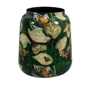 Grande jardinière en métal imprimé émail antique Logo personnalisé Jardinière en fer artisanal indien de haute qualité Meilleur design - Product Image 4