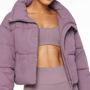 100% Polyester 2025 Winter Clothes Custom Ladies Breathable Puffer Down Jackets With Customizable Fabric - Product Image 3