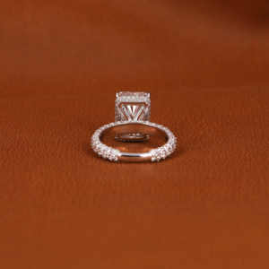 แหวนหมั้นเพชรที่โตขึ้นในแล็บสุดคลาสสิก14KT ทองชุบทองด้วยโลหะแวววาวแวววาวแวววาวได้รับการรับรองสไตล์เก๋ไก๋ - Product Image 3