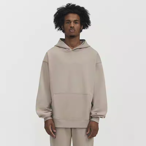 Sweat à capuche d'hiver vintage personnalisé 100% coton imprimé numériquement pour hommes 400 grammes de poids lourd à manches longues style vintage - Product Image 4