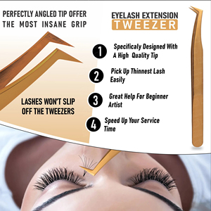 <b>Compact</b> Durable Stainless Steel Eyelash Tweezers New Arrival Beauty <b>Makeup</b> Tool for Personal Care Pointed for Eyebrow Volume - Product Image 3