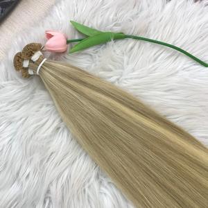 Extension per capelli umani con punta piatta naturale a punta piatta all'ingrosso di alta qualità in capelli grezzi vietnamiti 100% marrone