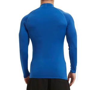 Ropa deportiva de alta calidad para hombre, camisa de compresión muscular ajustada para gimnasio, protección UV, protección contra erupciones, transpirable de secado rápido - Product Image 2