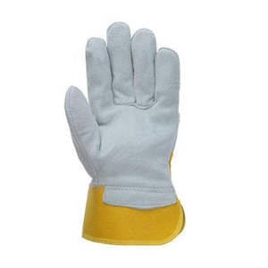 Guantes de seguridad de alta visibilidad de cuero partido De Vaca personalizados Guantes de trabajo de construcción y utilidad duraderos Agarre y protección mejorados - Product Image 4