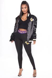 Oem Service Women Custom <b>Jacket</b> Satin Embroidery Bomber Varsity Baseball Windbreaker <b>Jacket</b> Premium quality - Product Image 6