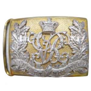 Esta es una placa de cinturón cruzada de oficina para la hebilla del regimiento King's Own. - Product Image 6