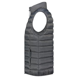 Nouveau élégant matelassé hommes manches moins bouffant veste à glissière voyage et vêtements d'hiver léger fermeture éclair poches veste personnaliser les patchs - Product Image 5
