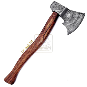 Wholesale Outdoor Bushcraft Damascus Steel <b>Axe</b> Viking Style DD-AXE218 Pakkawood Handled Chopping <b>Axe</b> Cutting Hatchet Forest <b>Axe</b> - Product Image 4