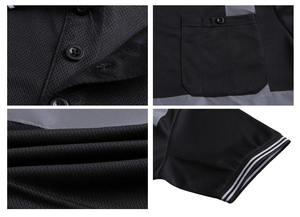 Polo personnalisé en coton et polyester, maille respirante, séchage rapide, léger, bande réfléchissante, sécurité nocturne, visibilité élevée - Product Image 3