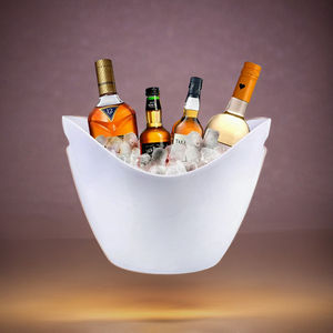 Promotional Plastic Boat Shape Ice <b>Bucket</b> 5L Stackable Durable Floral Pattern Beverage Chiller Integrated Handles for Outdoor - Product Image 3