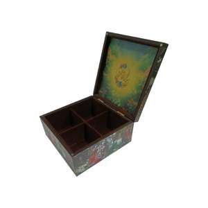 Indian Export Quality UV Printed MDF Seamless <b>Boxes</b> Foldable Classic INS Square <b>Makeup</b> Beverage Packaging High Cost Available - Product Image 3