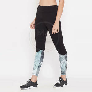 Último diseño personalizado mujeres Legging al por mayor sólido de alta calidad transpirable secado rápido peso ligero cintura elástica Yoga - Product Image 4