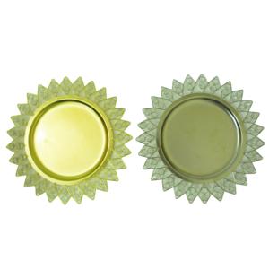 Plateau de serveur de nourriture en forme d'étoile assiette de finition antique plaquée or pour la cuisine de restaurant - Product Image 4