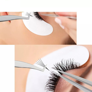 Pince à épiler à extension de cils à pointe pointue Pince à cils incurvée en acier inoxydable pour soins personnels et cils volumineux - Product Image 5